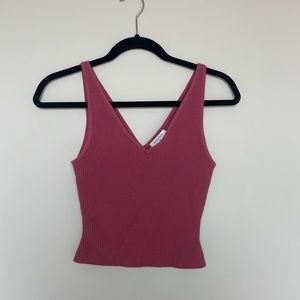 Babaton Sculpt Knit V-Neck Tank